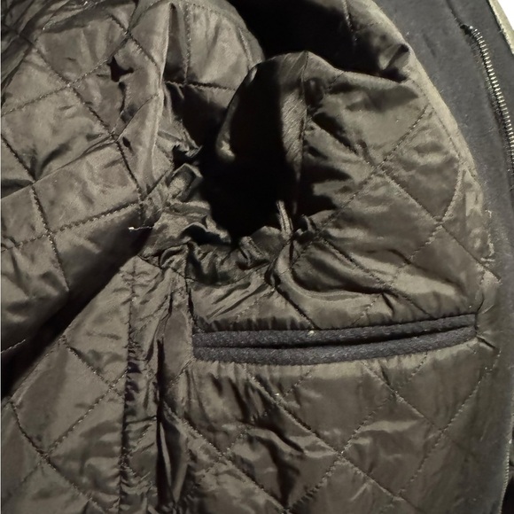 The Kooples Black Military Hooded Toggle Jacket with leather pocket flaps.  NWT - Picture 4 of 10